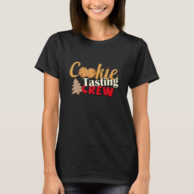 Camiseta Navidades de Cookie Tasting con tripulación hacien (Anverso)