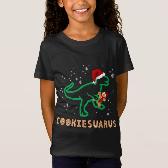 Camiseta Navidades de Cookiesaurus Dinosaur Rex Sugar Cooki (Anverso)