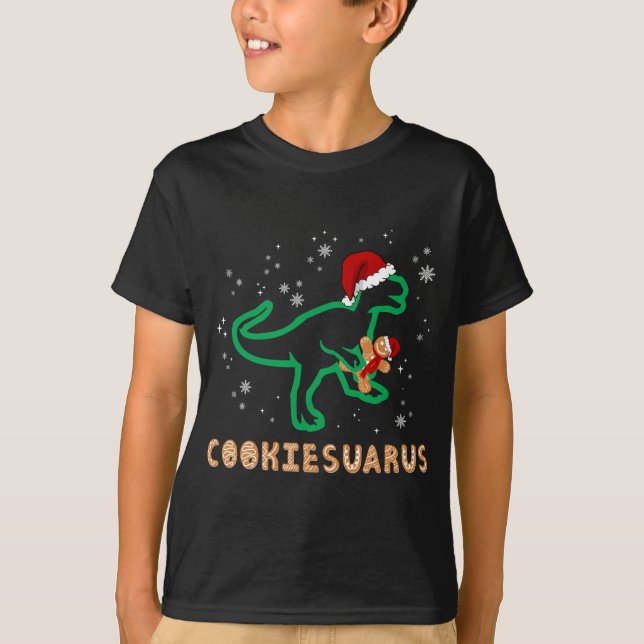 Camiseta Navidades de Cookiesaurus Dinosaur Rex Sugar Cooki (Anverso)