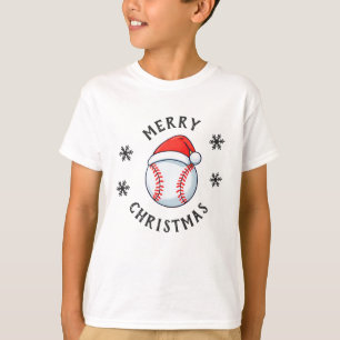 Camiseta Navidades de Copas de Nieve Red Santa Hat Ball de 
