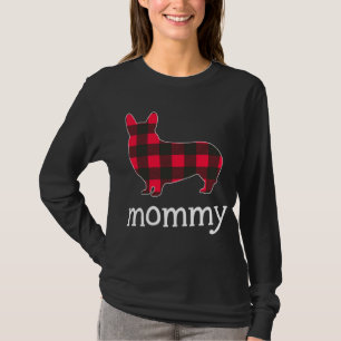 Camiseta Navidades de Corgi de mami roja que coinciden con 