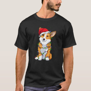 Camiseta Navidades de Corgi Iluminan Perros Mascota de Cach