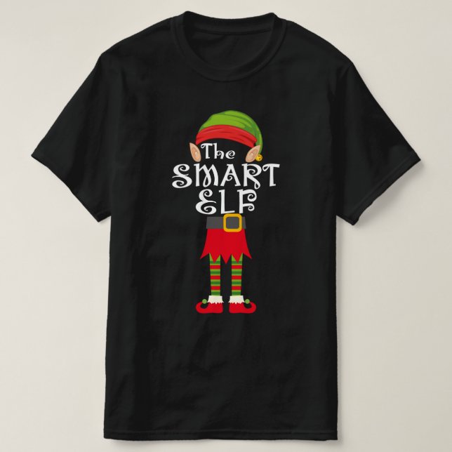 Camiseta navidades de correspondencia de la familia elf int (Diseño del anverso)