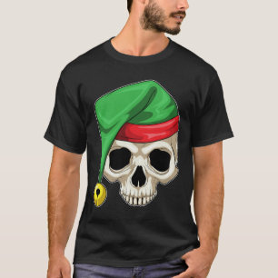 Camiseta Navidades de cráneo Santa hat