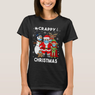 Camiseta Navidades De Crappy Santa Y Amigos Divertidos Niño