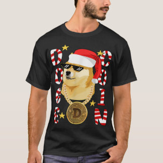 Camiseta Navidades de criptografía de Xmas Dough Doge Ganst