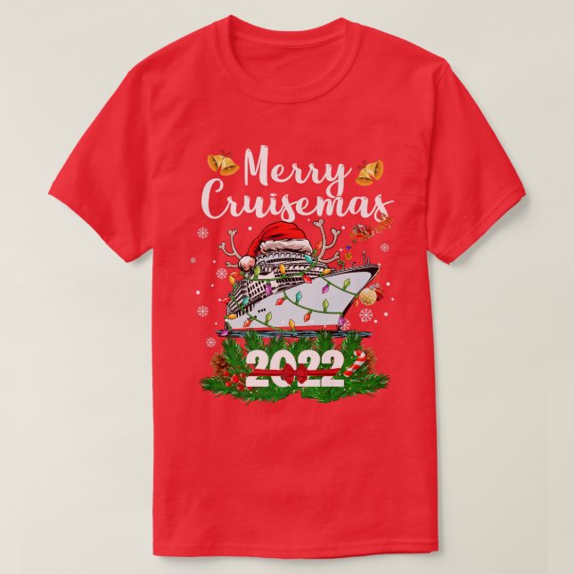 Camiseta Navidades de crucero familiar 2022 Funny (Diseño del anverso)