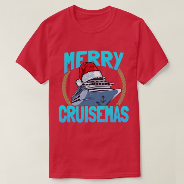 Camiseta Navidades de crucero para familias (Diseño del anverso)