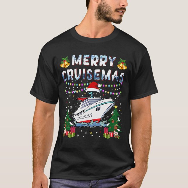 Camiseta Navidades de crucero para familias 2021 divertidos (Anverso)