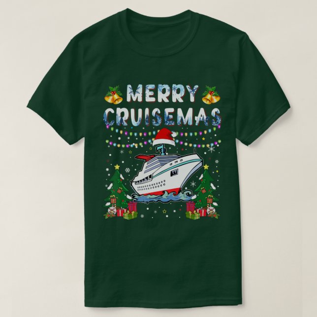 Camiseta Navidades de crucero para familias 2021 divertidos (Diseño del anverso)
