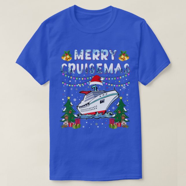 Camiseta Navidades de crucero para familias 2021 divertidos (Diseño del anverso)