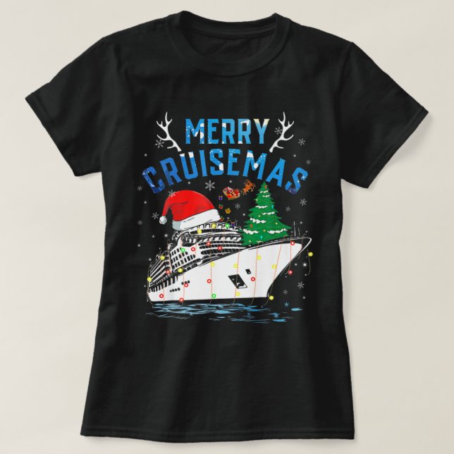 Camiseta Navidades de crucero para familias 2022 divertidos (Diseño del anverso)