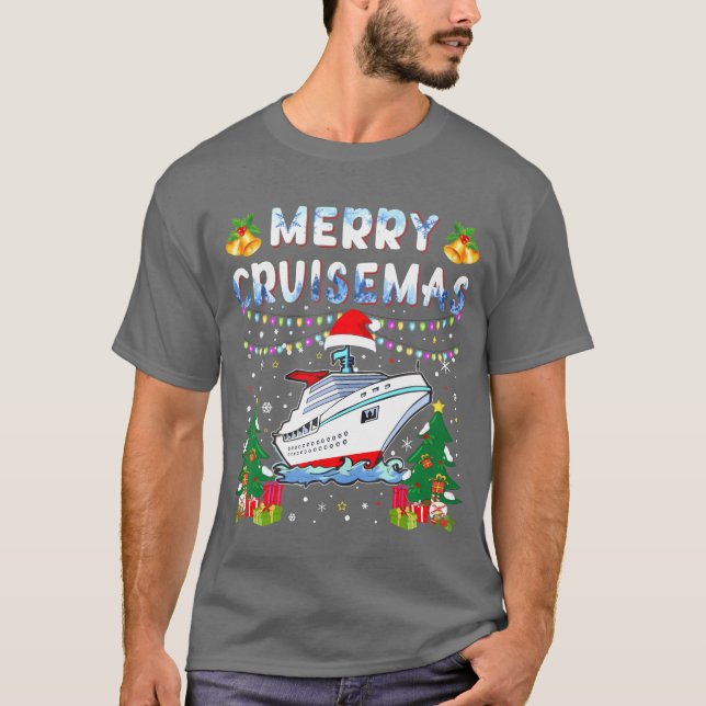 Camiseta Navidades de crucero para familias 2023 vinta (Anverso)