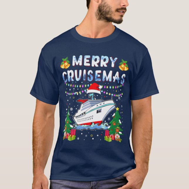 Camiseta Navidades de crucero para familias 2023 vinta (Anverso)