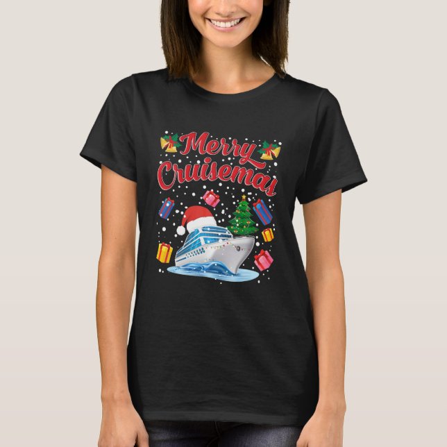 Camiseta Navidades de crucero para familias de ferry 2020 (Anverso)