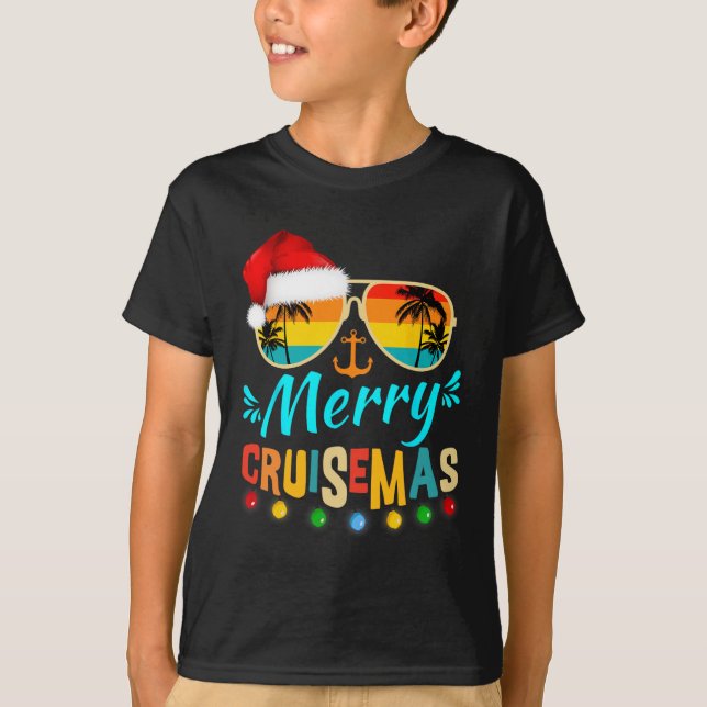 Camiseta Navidades de cruceros Santa Reindeer (Anverso)