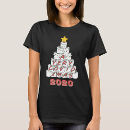Camiseta Navidades de cuarentena Divertido árbol de papel h