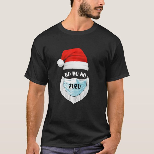 Camiseta Navidades de Cuarentena divertidos de Santa Wearin (Anverso)