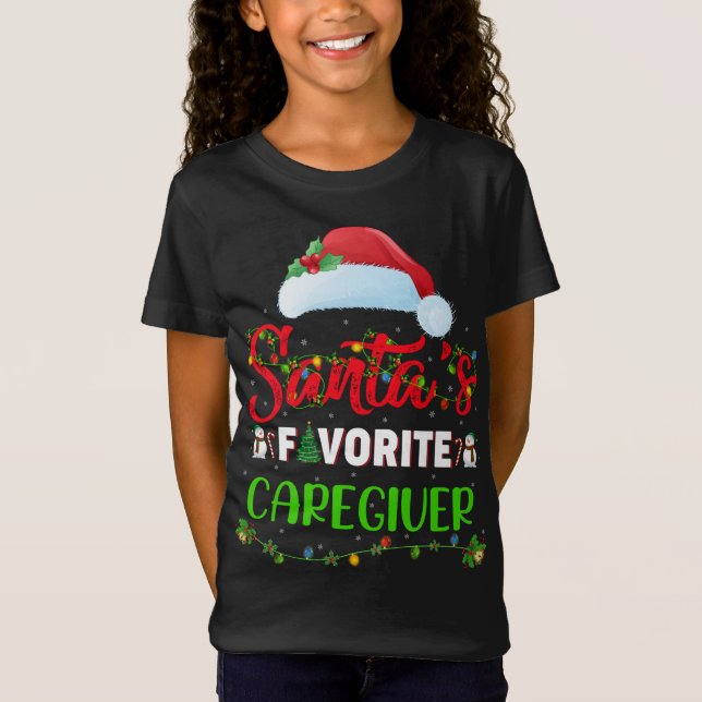 Camiseta Navidades de cuidadores favoritos de Navidad (Anverso)