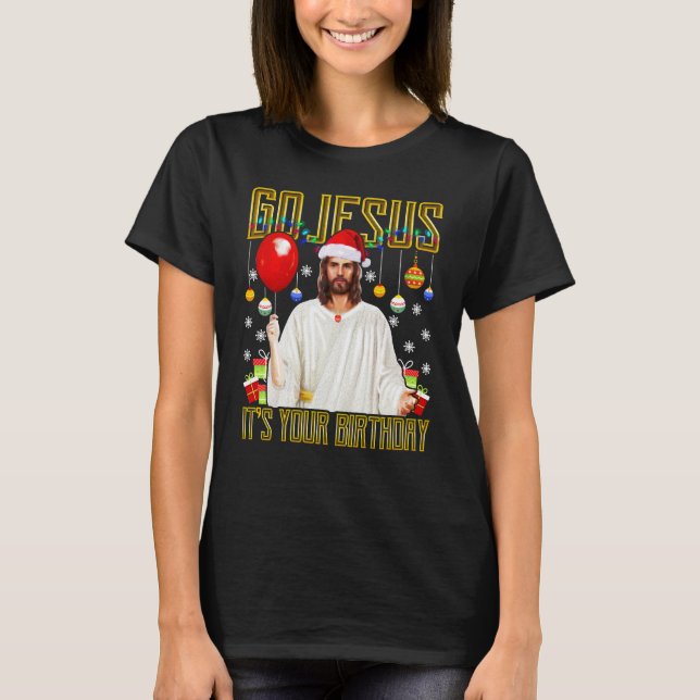 Camiseta Navidades de cumpleaños de Jesús (Anverso)