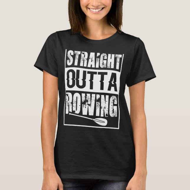 Camiseta Navidades de cumpleaños de Straight Outta Rowing (Anverso)