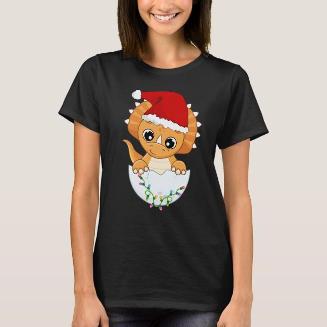 Camiseta Navidades de Cute Baby Dino (Anverso)