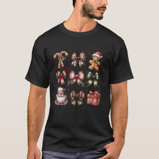 Camiseta Navidades de Cute Coquette Girly Bow Gingerbread S