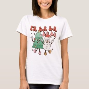 Camiseta Navidades de Cute Groovy Retro