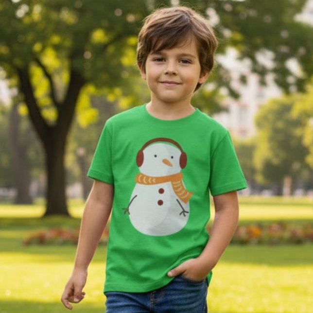 Camiseta Navidades de Cute Snowman (Subido por el creador)