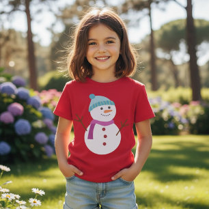 Camiseta Navidades de Cute Snowman