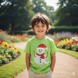 Camiseta Navidades de Cute Snowman