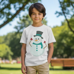 Camiseta Navidades de Cute Snowman