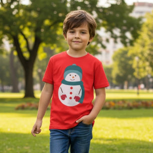 Camiseta Navidades de Cute Snowman