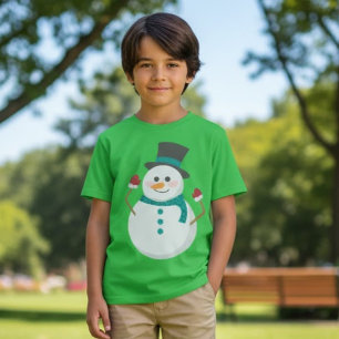 Camiseta Navidades de Cute Snowman