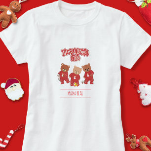 Camiseta Navidades de Cute Teddy Merry y Bright Club Pajama
