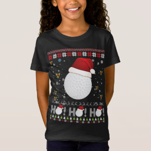 Camiseta Navidades de Dabbing Golf Ho Santa Elf Ugly Sweate