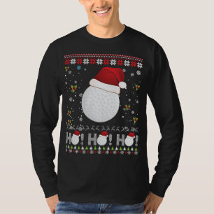 Camiseta Navidades de Dabbing Golf Ho Santa Elf Ugly Sweate