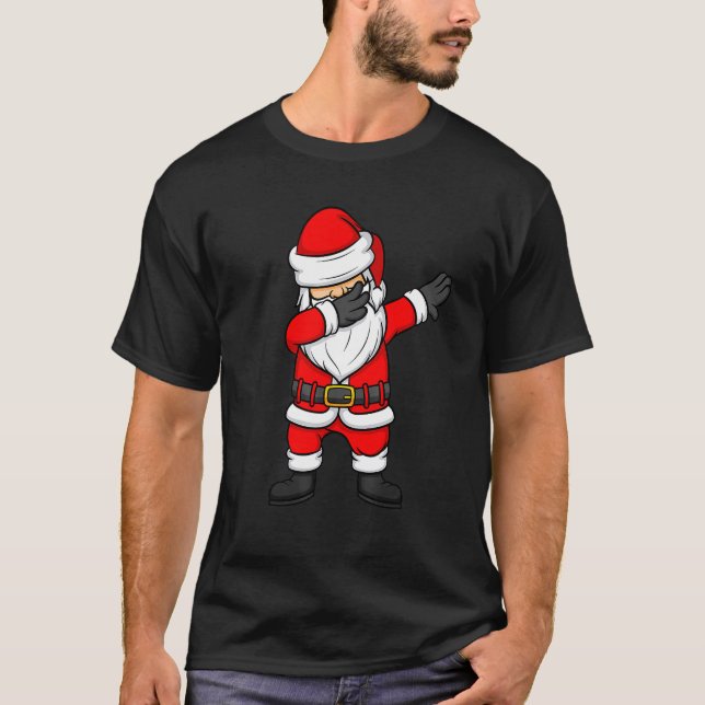 Camiseta Navidades De Dabbing Santa Claus En Santa Suit Con (Anverso)