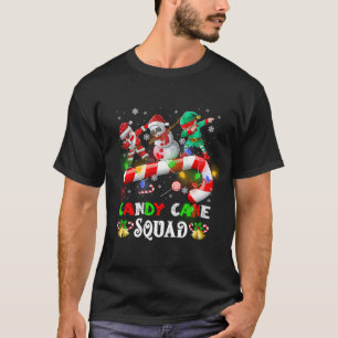 Camiseta Navidades de Dabbing Santa Elf Snowman Candy Cane