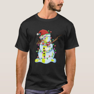 Camiseta Navidades de Dabbing Snowman Dab w Santa Hat Twink