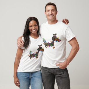 Camiseta Navidades de Dachshund iluminan a los vendedores d