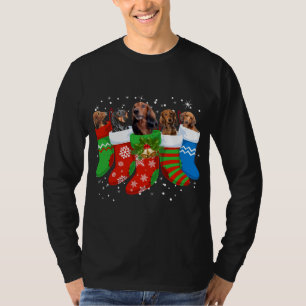 Camiseta Navidades de Dachshund Perro Cute Socks Navidad