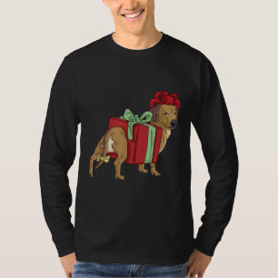Camiseta Navidades de Dachshund Perro Santa Navidad