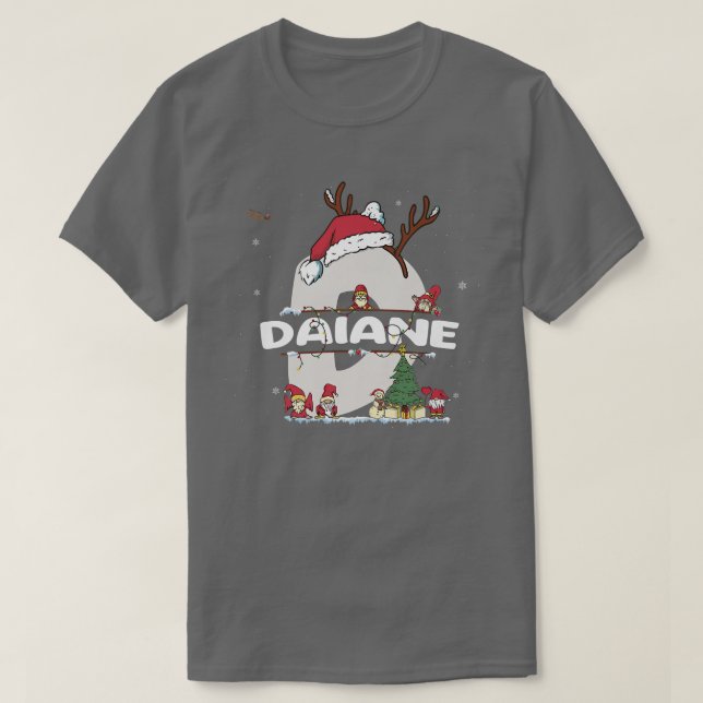 Camiseta Navidades de Daiane con nombre de Daiane para navi (Diseño del anverso)