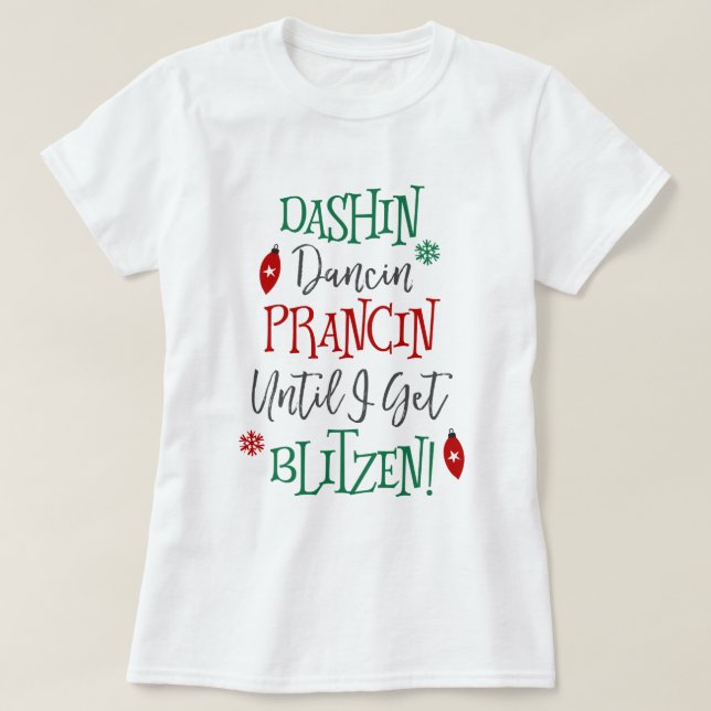 Camiseta Navidades de Dashin Dancin Prancin (Diseño del anverso)
