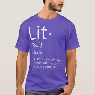 Camiseta Navidades de definición de memes lit divertidos en