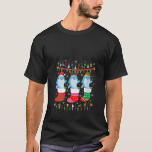 Camiseta Navidades de delfines enganchan a Navidades feos s