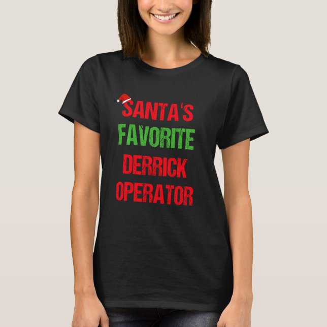 Camiseta Navidades de Derrick Operator Funny Pajama (Anverso)