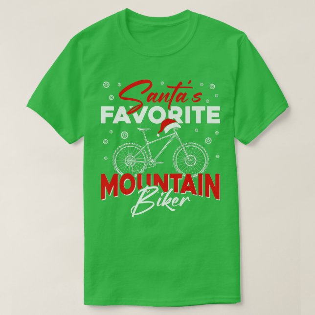 Camiseta Navidades de descenso en bicicleta de montaña Endu (Diseño del anverso)