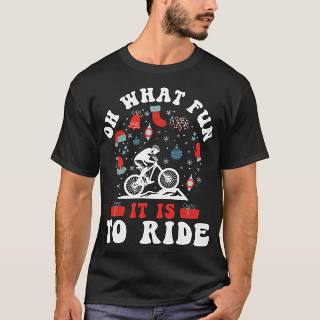 Camiseta Navidades de descenso en bicicleta de montaña Endu (Anverso)
